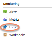 Navigate to logs from Application Insights